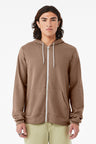 BELLA+CANVAS  ®  Unisex Sponge Fleece Full-Zip Hoodie. BC3739 - Bella + Canvas BC3739