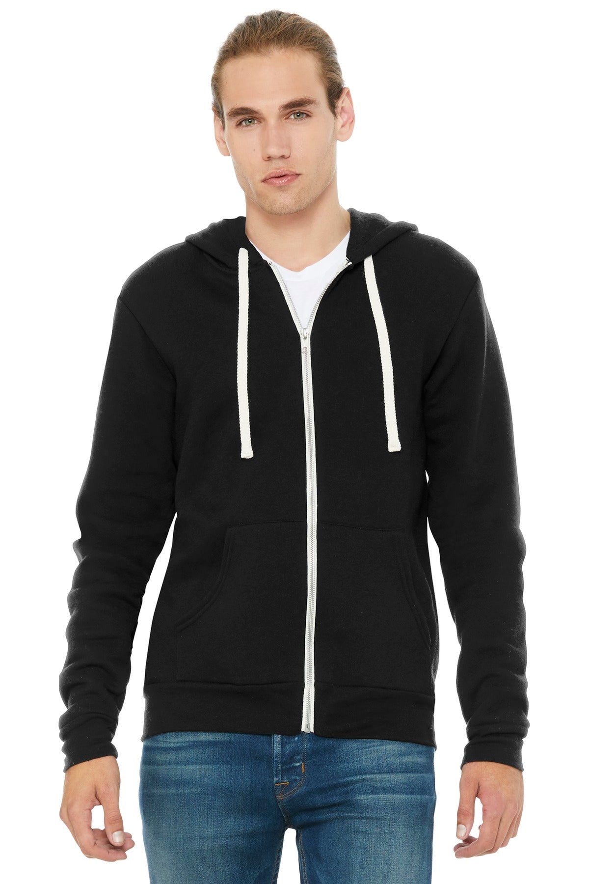 BELLA+CANVAS  ®  Unisex Triblend Sponge Fleece Full-Zip Hoodie. BC3909 - Bella + Canvas BC3909