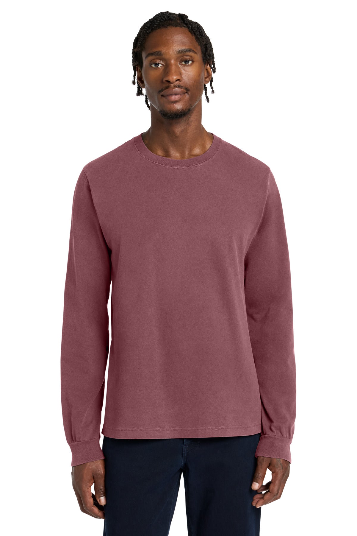 Joe's USA Premium Unisex Heavyweight Garment-Dyed Long Sleeve Tee
