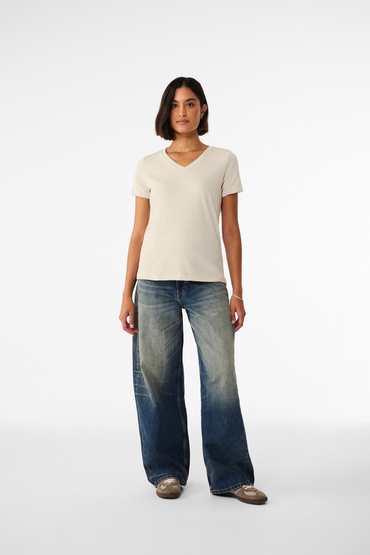 BELLA+CANVAS ®  Women's Relaxed Heather CVC V-Neck Tee BC6405CVC - Bella + Canvas BC6405CVC