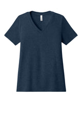 BELLA+CANVAS ®  Women's Relaxed Heather CVC V-Neck Tee BC6405CVC - Bella + Canvas BC6405CVC