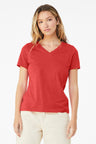 BELLA+CANVAS ®  Women's Relaxed Heather CVC V-Neck Tee BC6405CVC - Bella + Canvas BC6405CVC