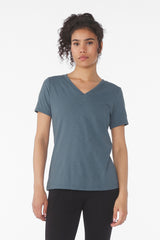 BELLA+CANVAS ®  Women's Relaxed Heather CVC V-Neck Tee BC6405CVC - Bella + Canvas BC6405CVC