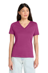 Joe's USA Premium Women's Relaxed Jersey Short Sleeve V-Neck Tee