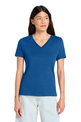 Joe's USA Premium Women's Relaxed Jersey Short Sleeve V-Neck Tee