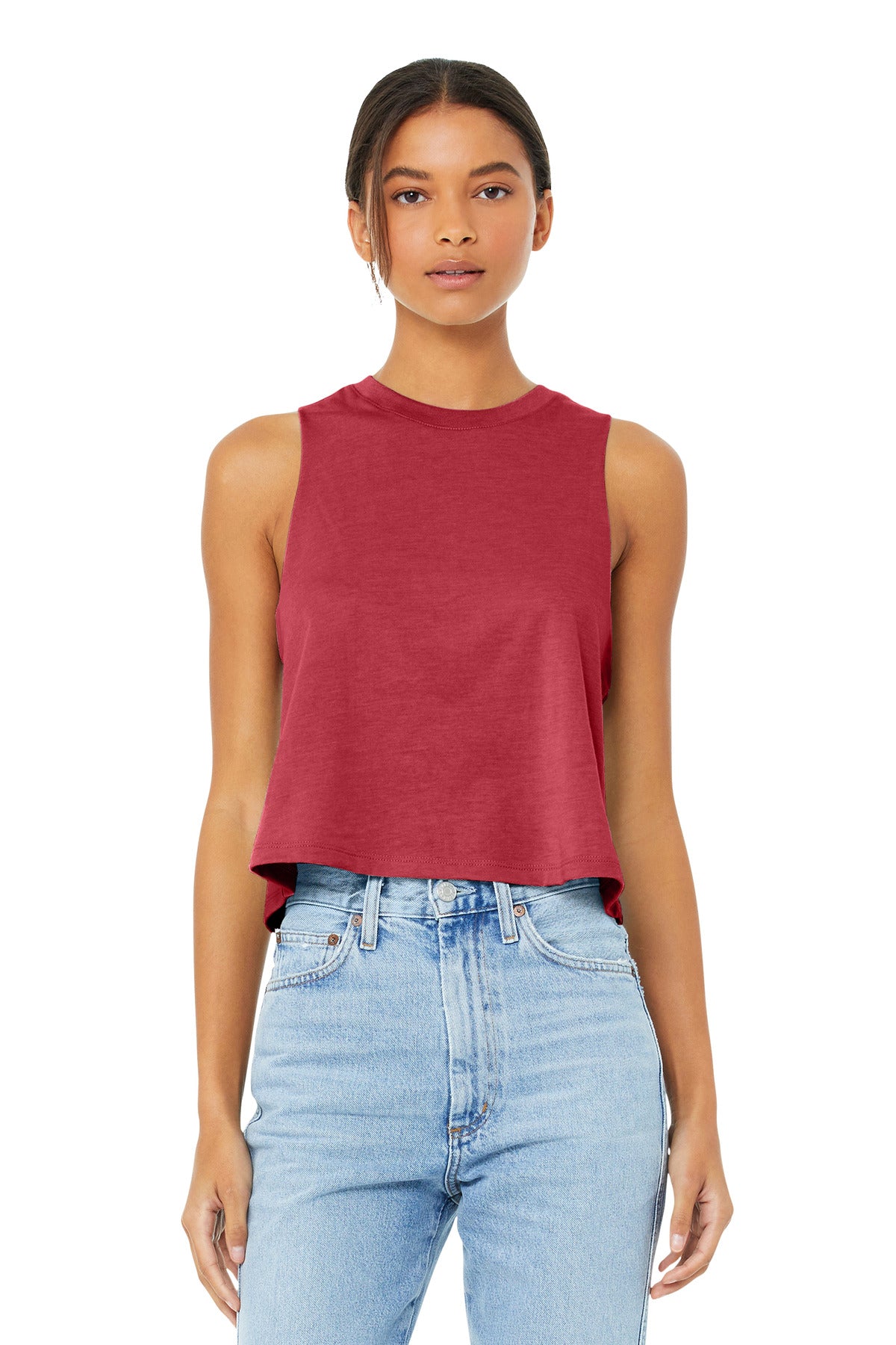 BELLA+CANVAS  ®  Women's Racerback Cropped Tank. BC6682 - Bella + Canvas BC6682
