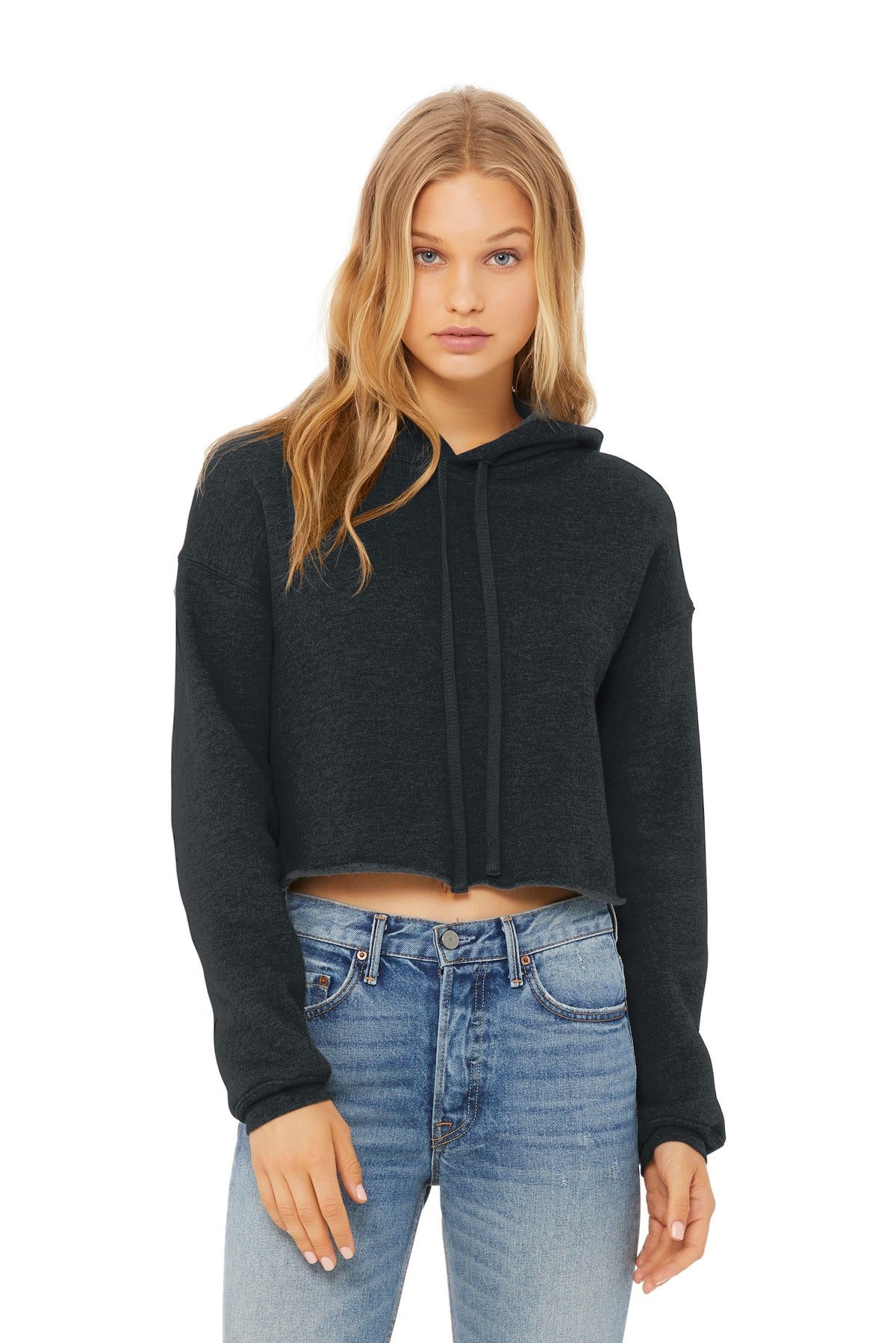 BELLA+CANVAS  ®  Women's Sponge Fleece Cropped Fleece Hoodie. BC7502 - Bella + Canvas BC7502