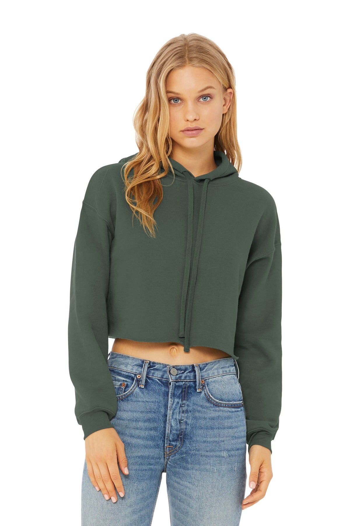 BELLA+CANVAS  ®  Women's Sponge Fleece Cropped Fleece Hoodie. BC7502 - Bella + Canvas BC7502