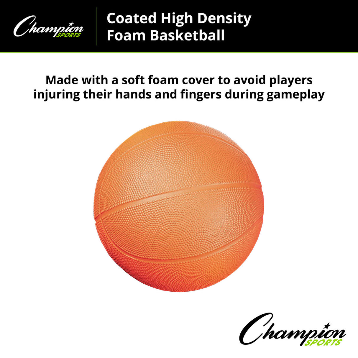 Champion Sports COATED HIGH-DENSITY FOAM BASKETBALL