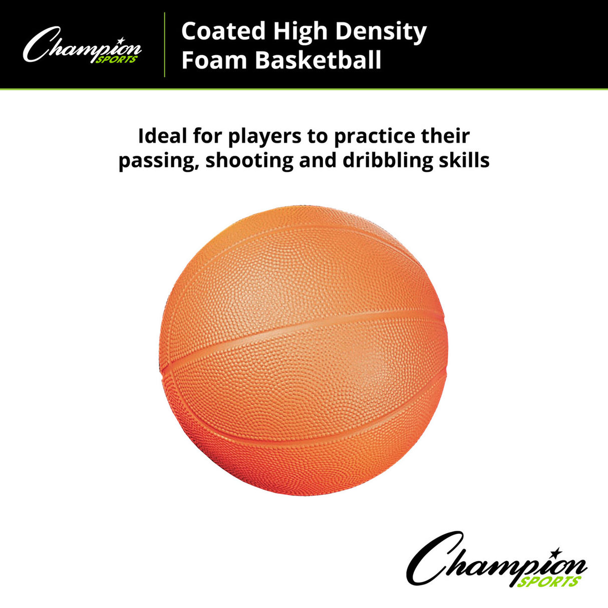 Champion Sports COATED HIGH-DENSITY FOAM BASKETBALL