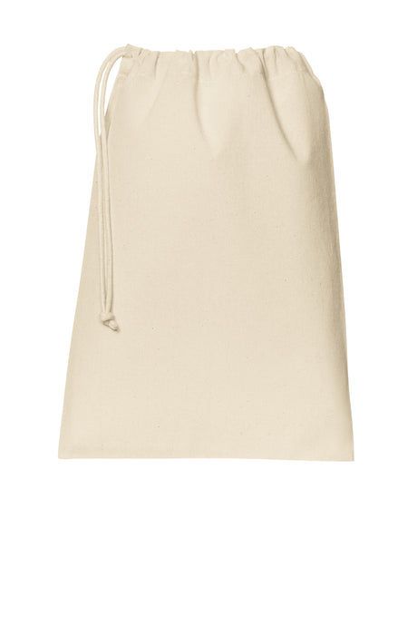Port Authority ®  Core Cotton Drawstring Bag BG0350 - Port Authority BG0350