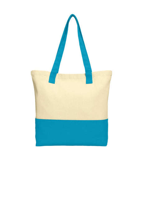 Port Authority ®  Colorblock Cotton Tote. BG414 - Port Authority BG414