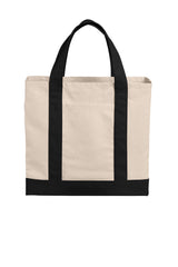 Port Authority BG429 Cotton Canvas Two-Tone Tote