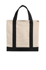 Port Authority BG429 Cotton Canvas Two-Tone Tote
