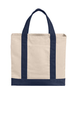 Port Authority BG429 Cotton Canvas Two-Tone Tote