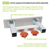 Champion Sports ANCHOR STYLE PITCHER'S PLATE OFFICIAL