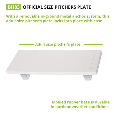 Champion Sports ANCHOR STYLE PITCHER'S PLATE OFFICIAL