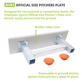Champion Sports ANCHOR STYLE PITCHER'S PLATE OFFICIAL