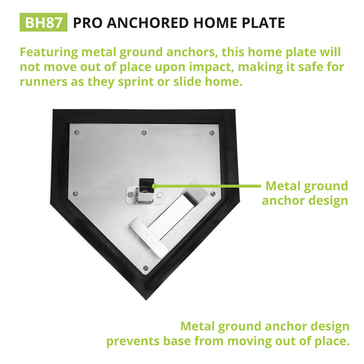 Champion Sports PRO ANCHORED HOME PLATE