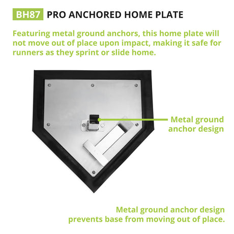 Champion Sports PRO ANCHORED HOME PLATE