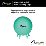 Champion Sports FITPRO BALL WITH STABILITY LEGS 65 CM