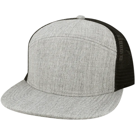 Legacy H7FB Hopback 7-Panel Flat Brim Trucker Hat - Wholesale