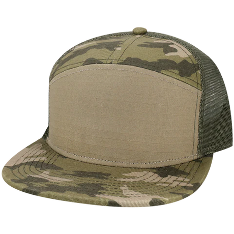 Legacy H7FB Hopback 7-Panel Flat Brim Trucker Hat - Wholesale