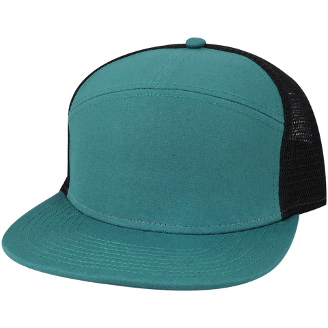 Legacy H7FB Hopback 7-Panel Flat Brim Trucker Hat - Wholesale