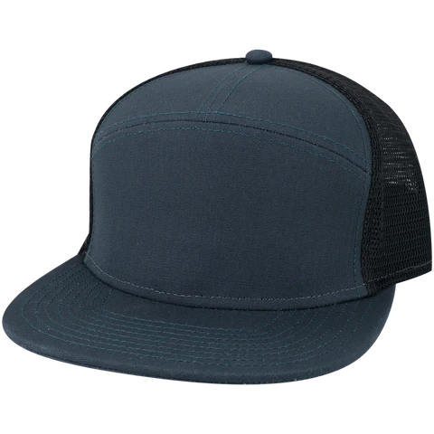 Legacy H7FB Hopback 7-Panel Flat Brim Trucker Hat - Wholesale