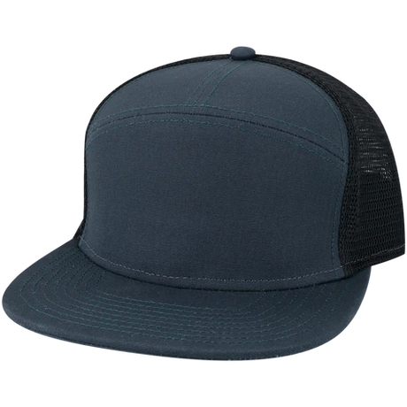 Legacy H7FB Hopback 7-Panel Flat Brim Trucker Hat - Wholesale