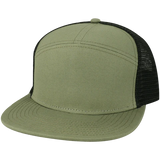 Legacy H7FB Hopback 7-Panel Flat Brim Trucker Hat - Wholesale