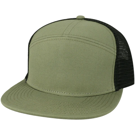 Legacy H7FB Hopback 7-Panel Flat Brim Trucker Hat - Wholesale