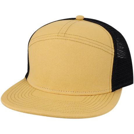 Legacy H7FB Hopback 7-Panel Flat Brim Trucker Hat - Wholesale