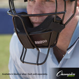 ULTRA LIGHTWEIGHT UMPIRE FACE MASK WITH DRYTEK BLACK