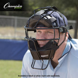 ULTRA LIGHTWEIGHT UMPIRE FACE MASK WITH DRYTEK BLACK