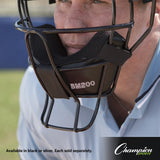 ULTRA LIGHTWEIGHT UMPIRE FACE MASK WITH DRYTEK BLACK