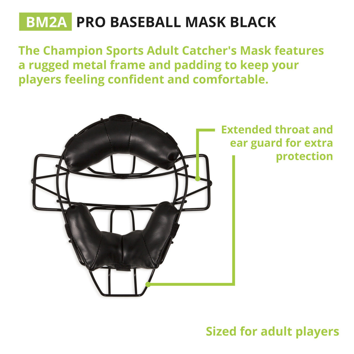 Champion Sports PRO BASEBALL MASK, ADULT