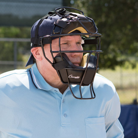 ULTRA LIGHTWEIGHT UMPIRE FACE MASK WITH EVERCLEAN BLACK
