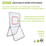 Champion Sports MULTISPORT PITCH BACK SCREEN
