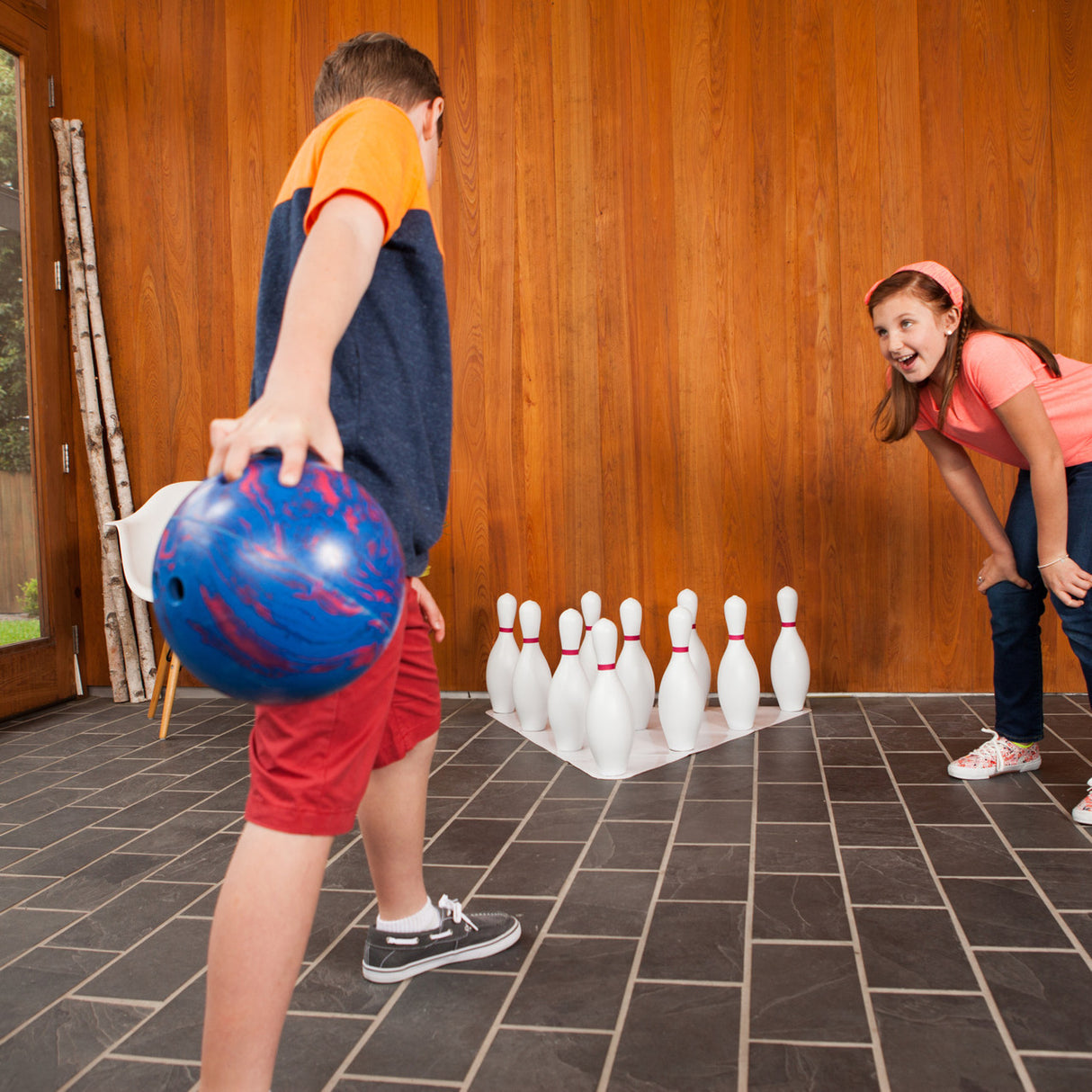 Champion Sports PLASTIC BOWLING PIN SET
