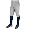 TRIPLE CROWN KNICKER WITH BRAID | Champro BP101 Accessories Champro Sports GREY NAVY PIPE Youth X-Small