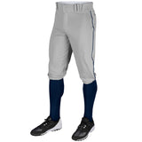 TRIPLE CROWN KNICKER WITH BRAID | Champro BP101 Accessories Champro Sports GREY NAVY PIPE Youth X-Small