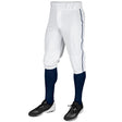 TRIPLE CROWN KNICKER WITH BRAID | Champro BP101 Accessories Champro Sports WHITE NAVY PIPE Youth X-Small