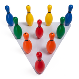Champion Sports MULTICOLOR PLASTIC BOWLING PIN SET