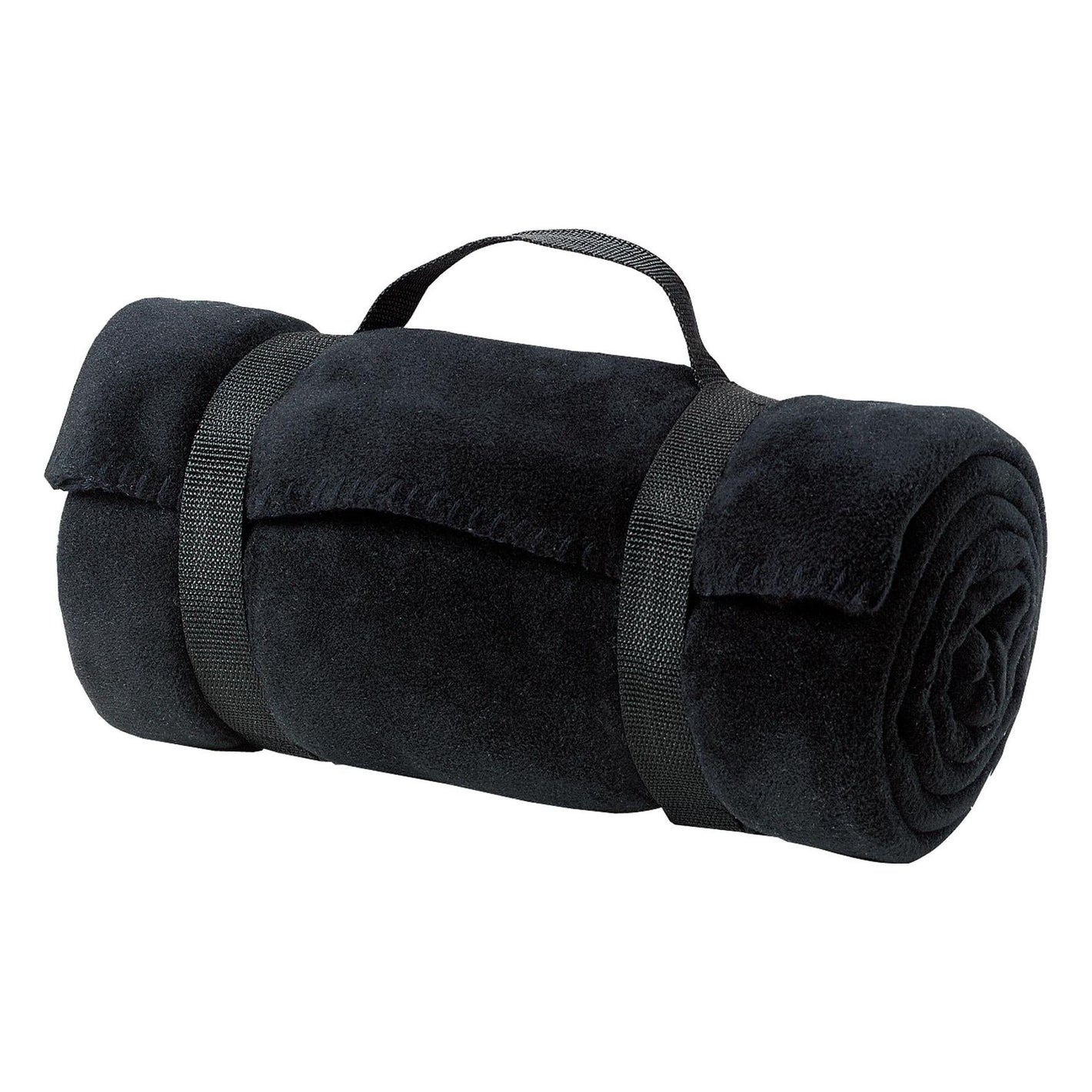 Port Authority ® - Value Fleece Blanket with Strap. BP10 - Port Authority BP10 Accessories Port Authority Black OSFA