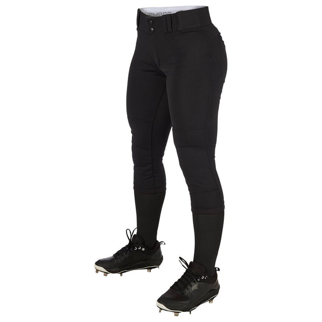 CHAMPRO Women's Standard Low-Rise Softball Pants Joe's USA Black Girls Small