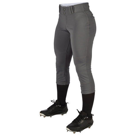 CHAMPRO Women's Standard Low-Rise Softball Pants Joe's USA Graphite Girls Small