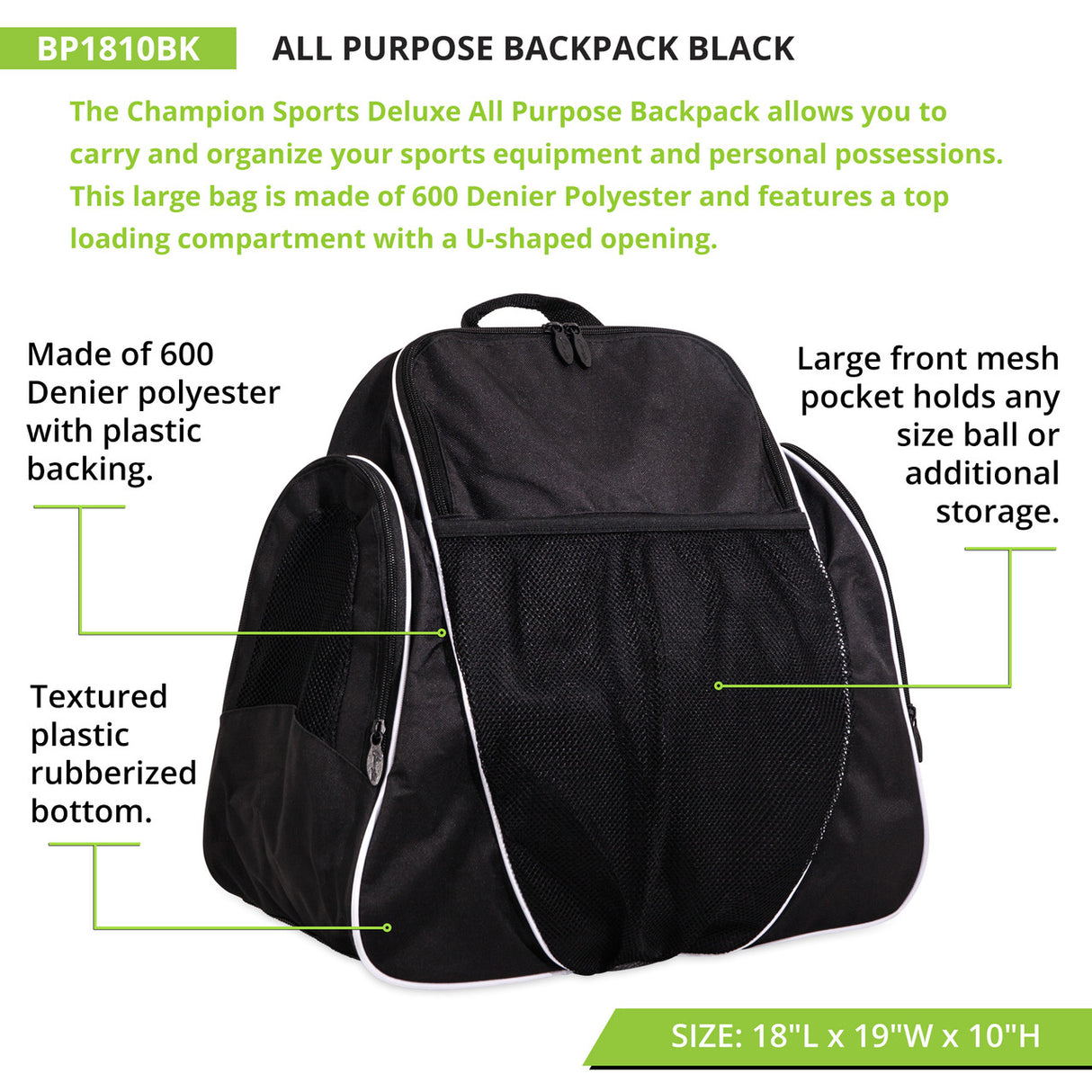 ALL PURPOSE BACKPACK DARK GREEN