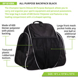 ALL PURPOSE BACKPACK DARK GREEN