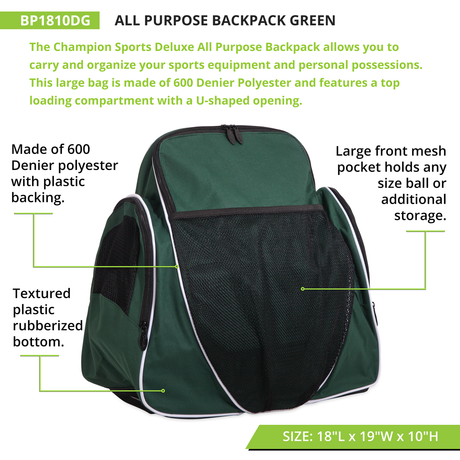 ALL PURPOSE BACKPACK DARK GREEN